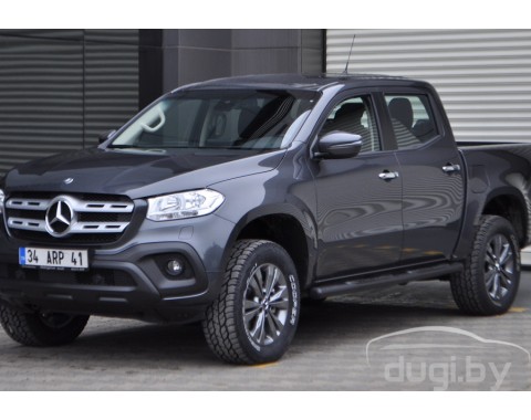 Защита порогов - трубы "Premiun Black" для X-Class.